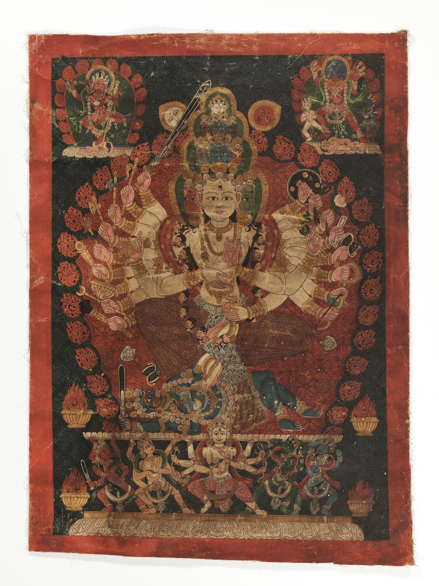 A THANGKA OF SIDDHA LAKSHMI, 17TH-18TH CENTURY - Bild 2 aus 8