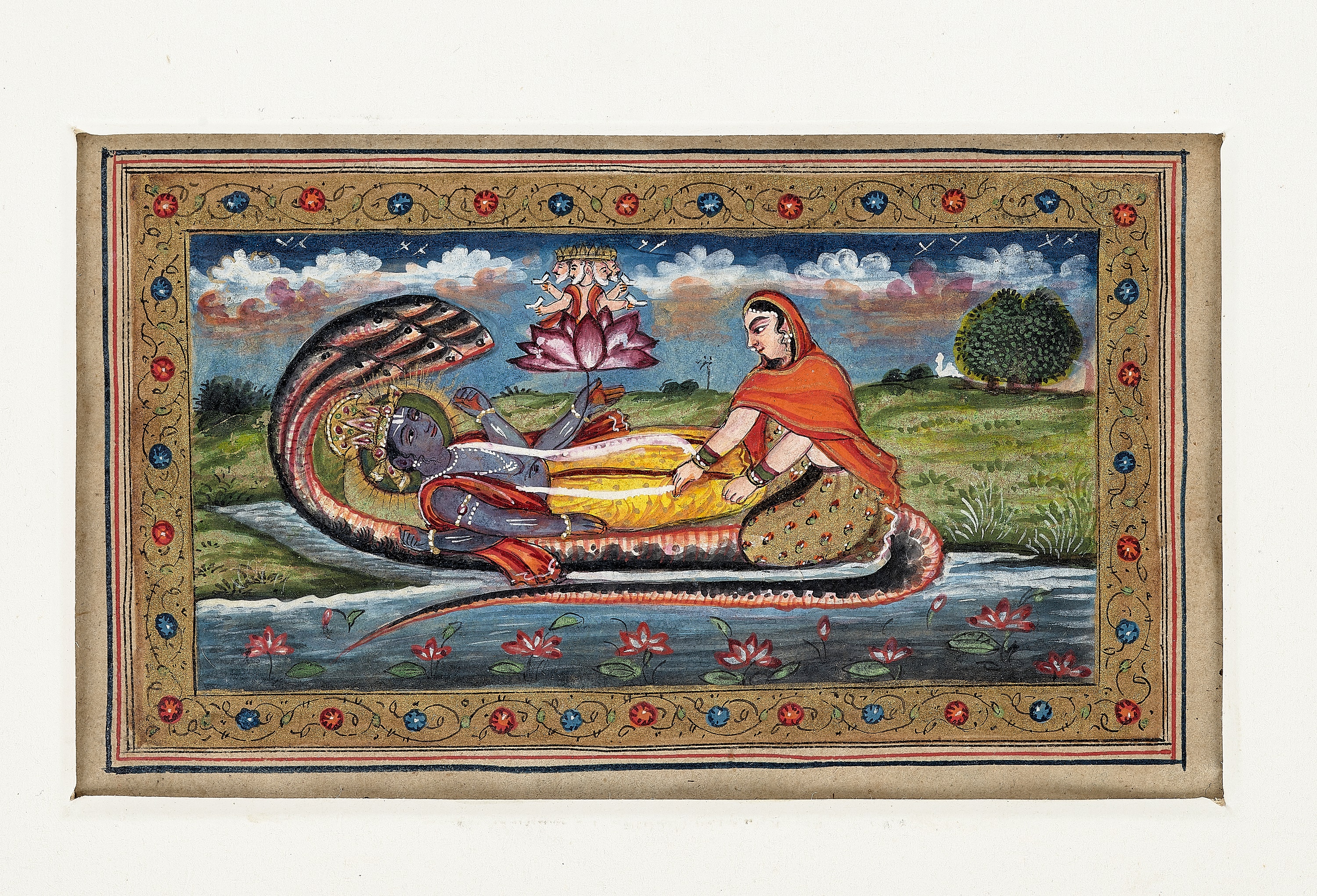 A RARE GROUP OF 27 FOLIOS FROM A MANUSCRIPT, KASHMIR 18TH CENTURY - Image 7 of 20