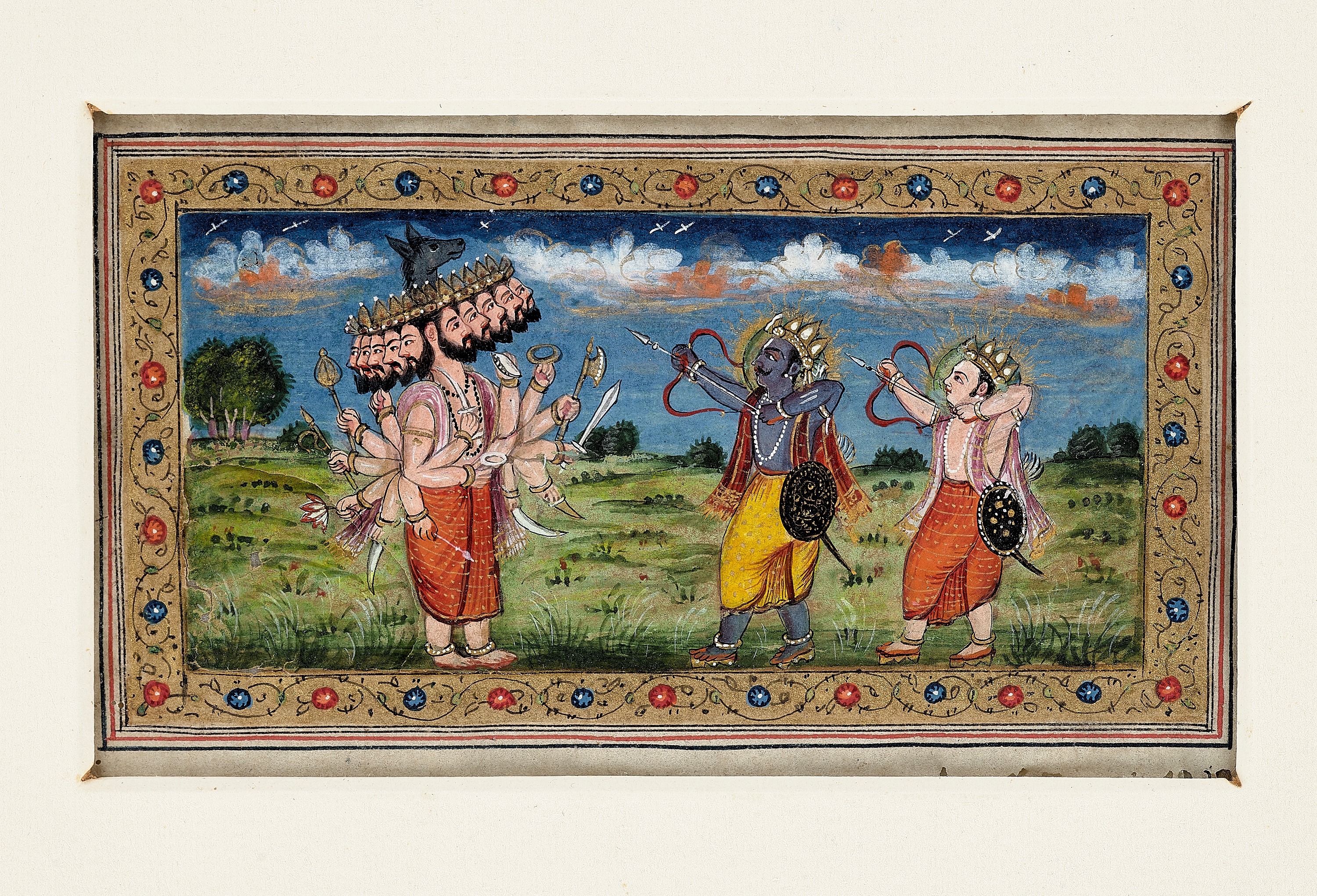 A RARE GROUP OF 27 FOLIOS FROM A MANUSCRIPT, KASHMIR 18TH CENTURY - Image 9 of 20