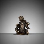 A BRONZE WEIGHT OF AN IMMORTAL, MING DYNASTY