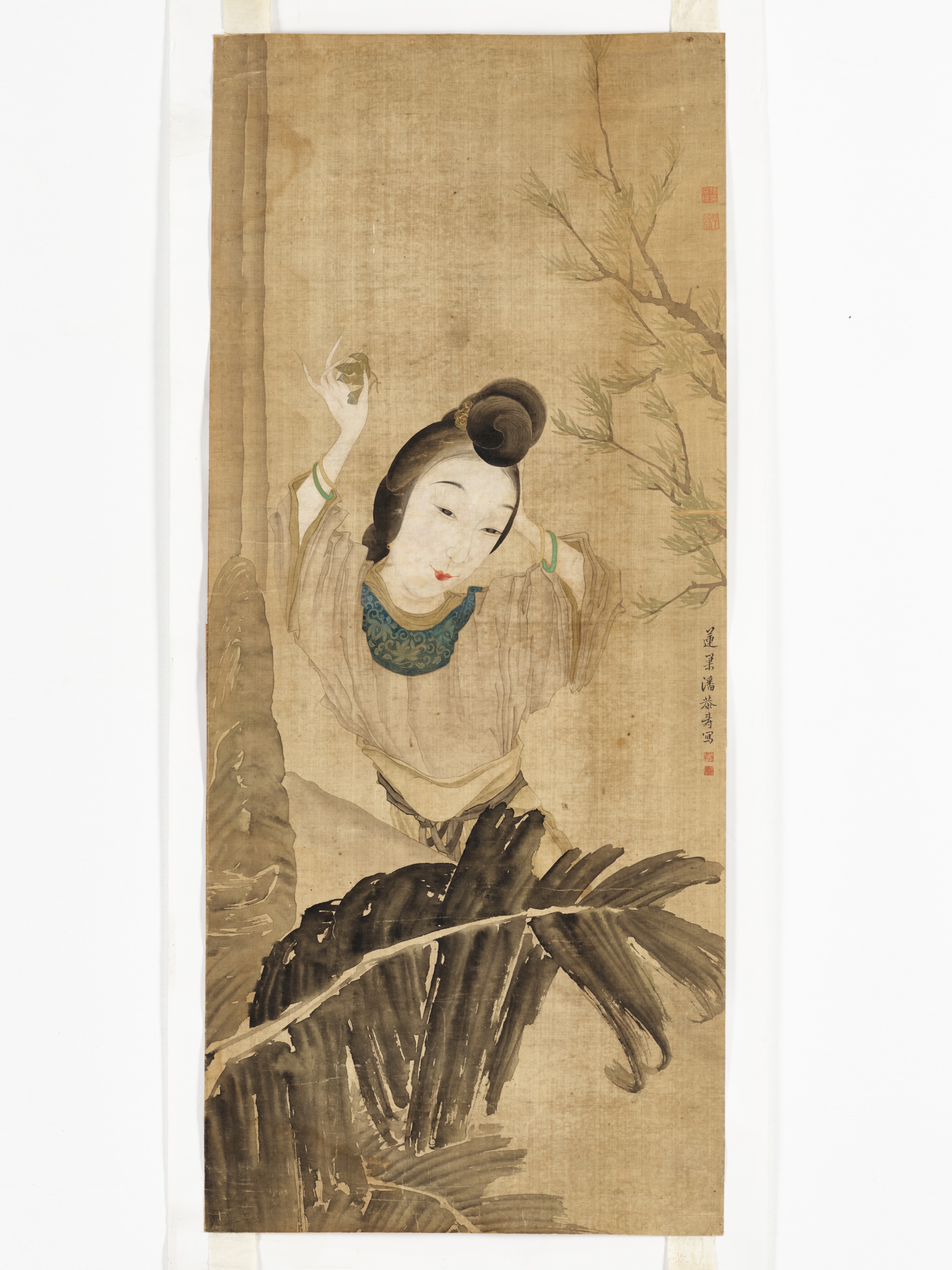 PORTRAIT OF A NOBLE LADY, BY PAN GONGSHOU (1741-1794) - Image 6 of 6