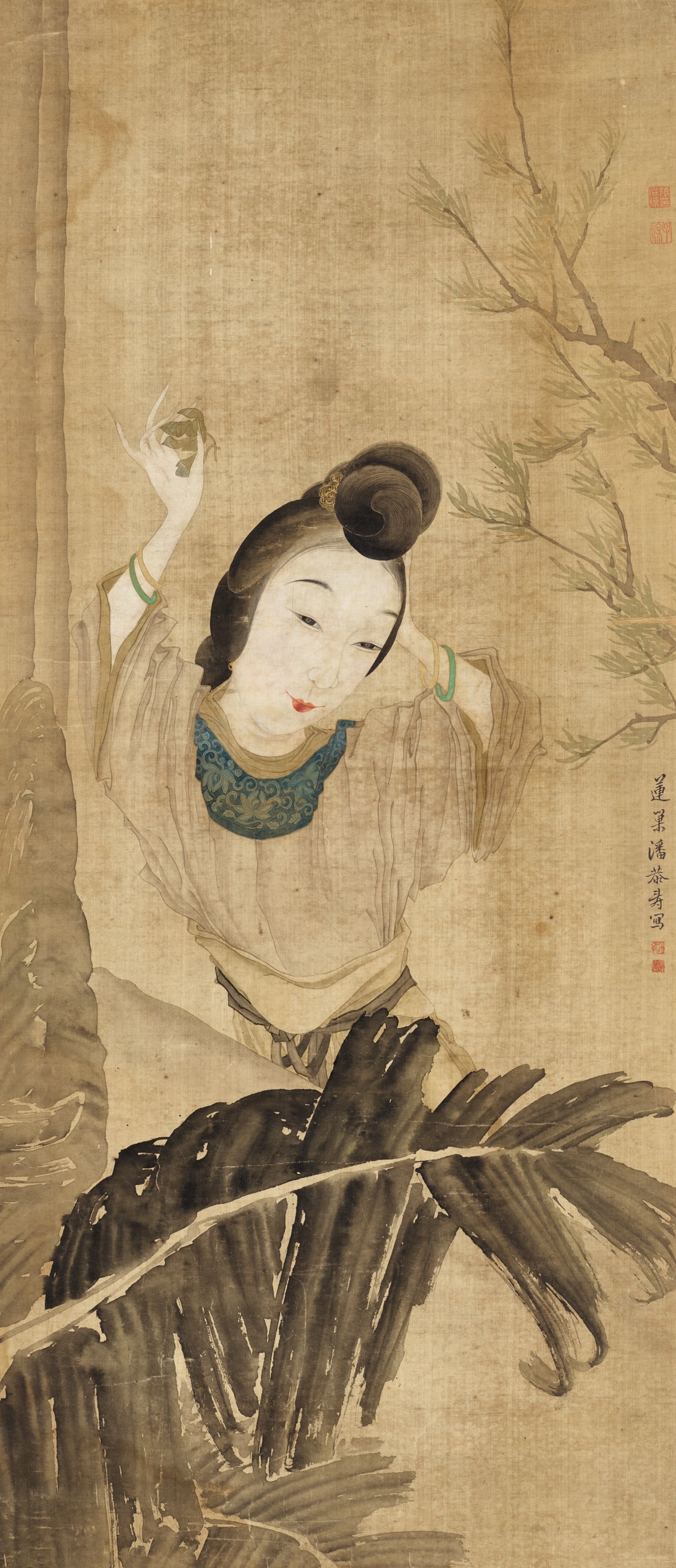 PORTRAIT OF A NOBLE LADY, BY PAN GONGSHOU (1741-1794)