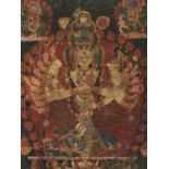 A THANGKA OF SIDDHA LAKSHMI, 17TH-18TH CENTURY