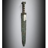 A RARE BRONZE SWORD, JIAN, WARRING STATES PERIOD