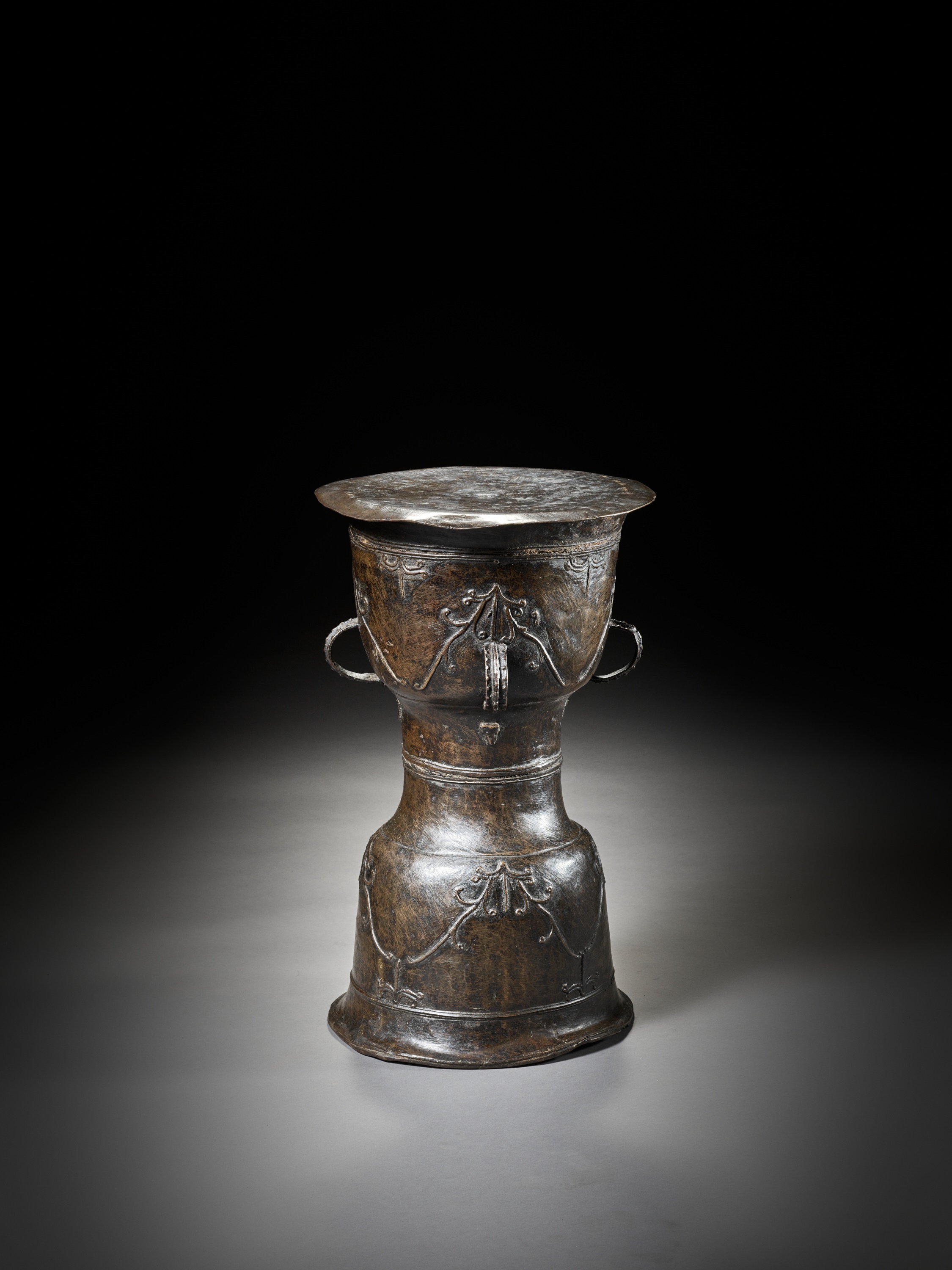 A BRONZE DRUM, MOKKO, 19TH CENTURY - Image 7 of 11