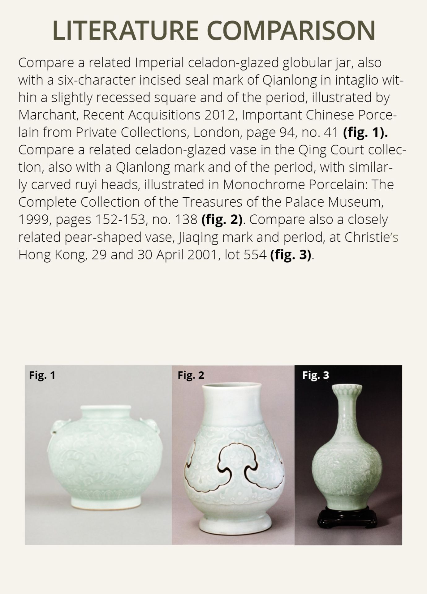 A CARVED CELADON-GLAZED 'LOTUS' VASE, QIANLONG MARK AND PERIOD - Bild 13 aus 22