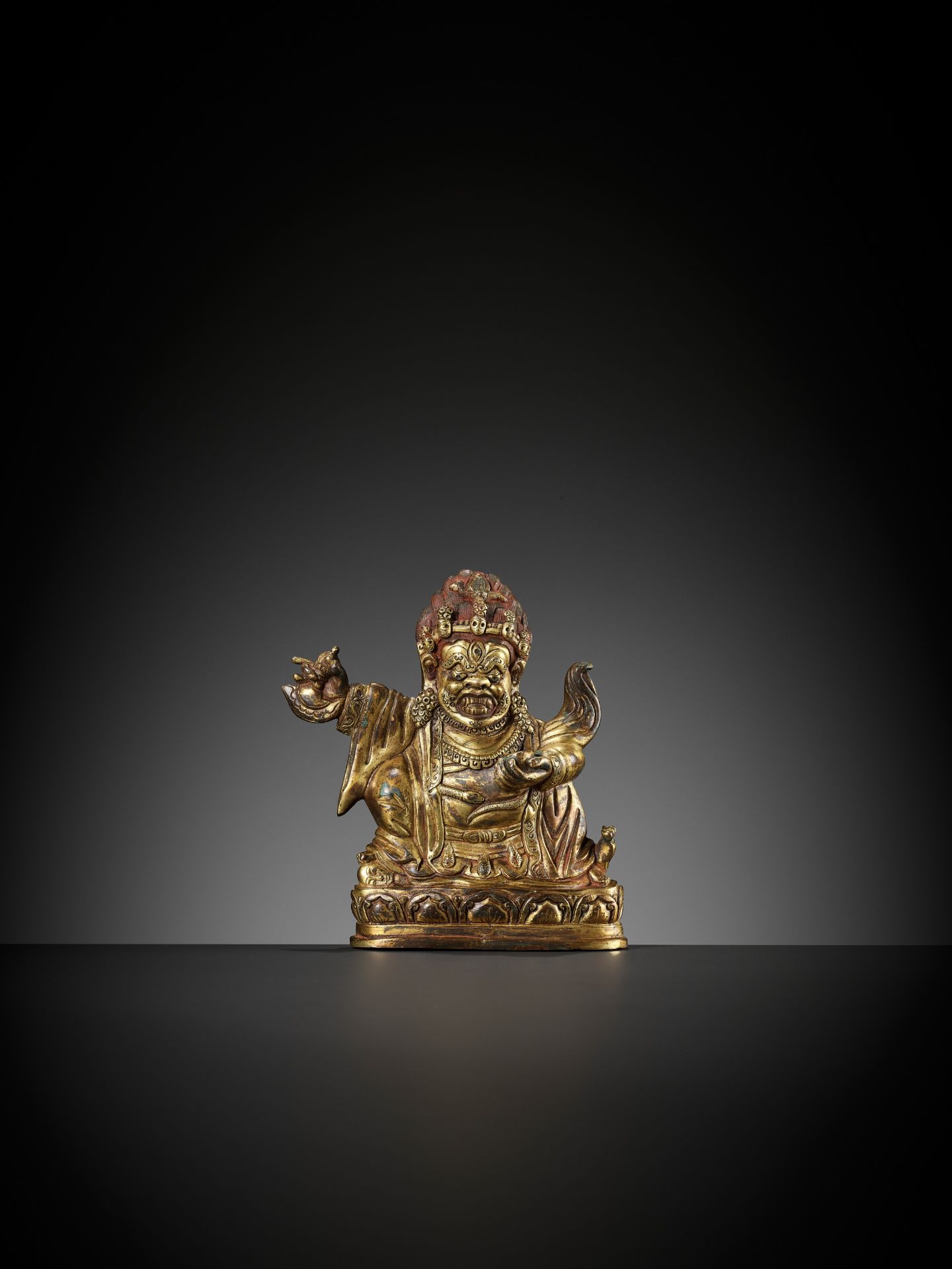 A BRONZE FIGURE OF MAHAKALA, 17TH-18TH CENTURY - Image 2 of 11