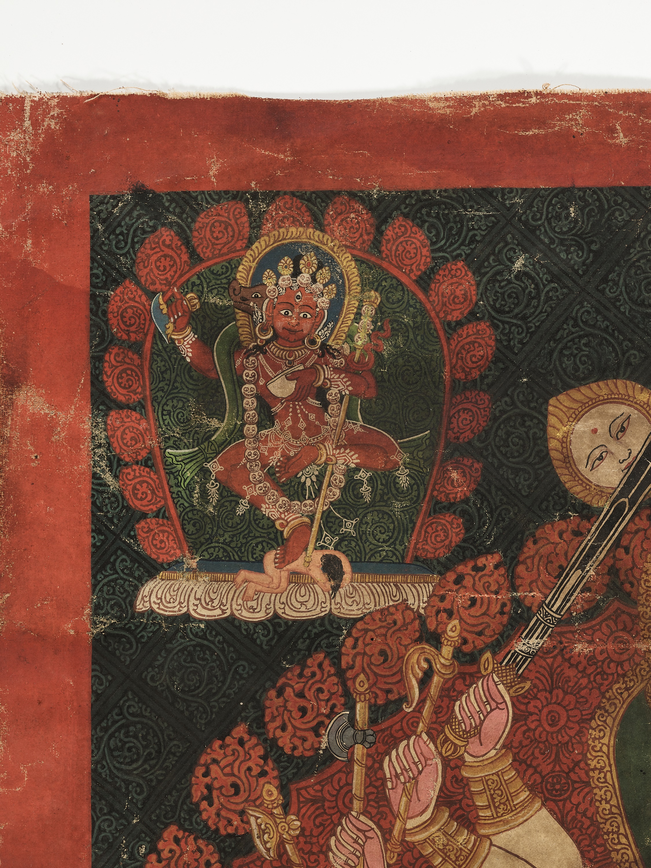 A THANGKA OF SIDDHA LAKSHMI, 17TH-18TH CENTURY - Image 4 of 8