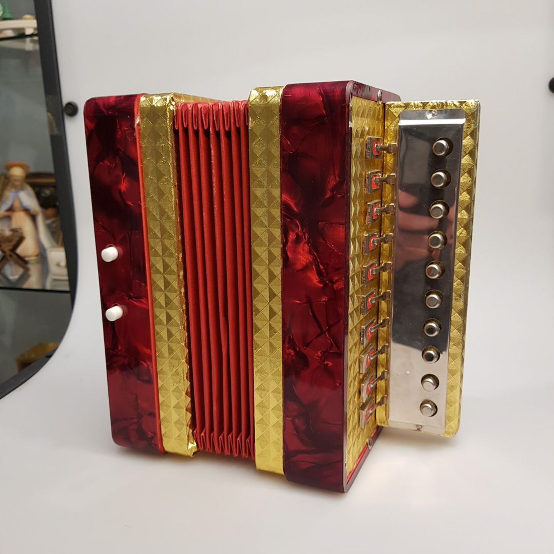 Ziehharmonika, Akkordeon, H: 22 cm