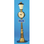 Jaeger-leCoultre 8-day table clock in the shape of a Streetlamp with 24-hour alarm clock