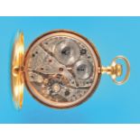 Waltham "Riverside Maximus" 18 ct. gold pocket watch with folding movement