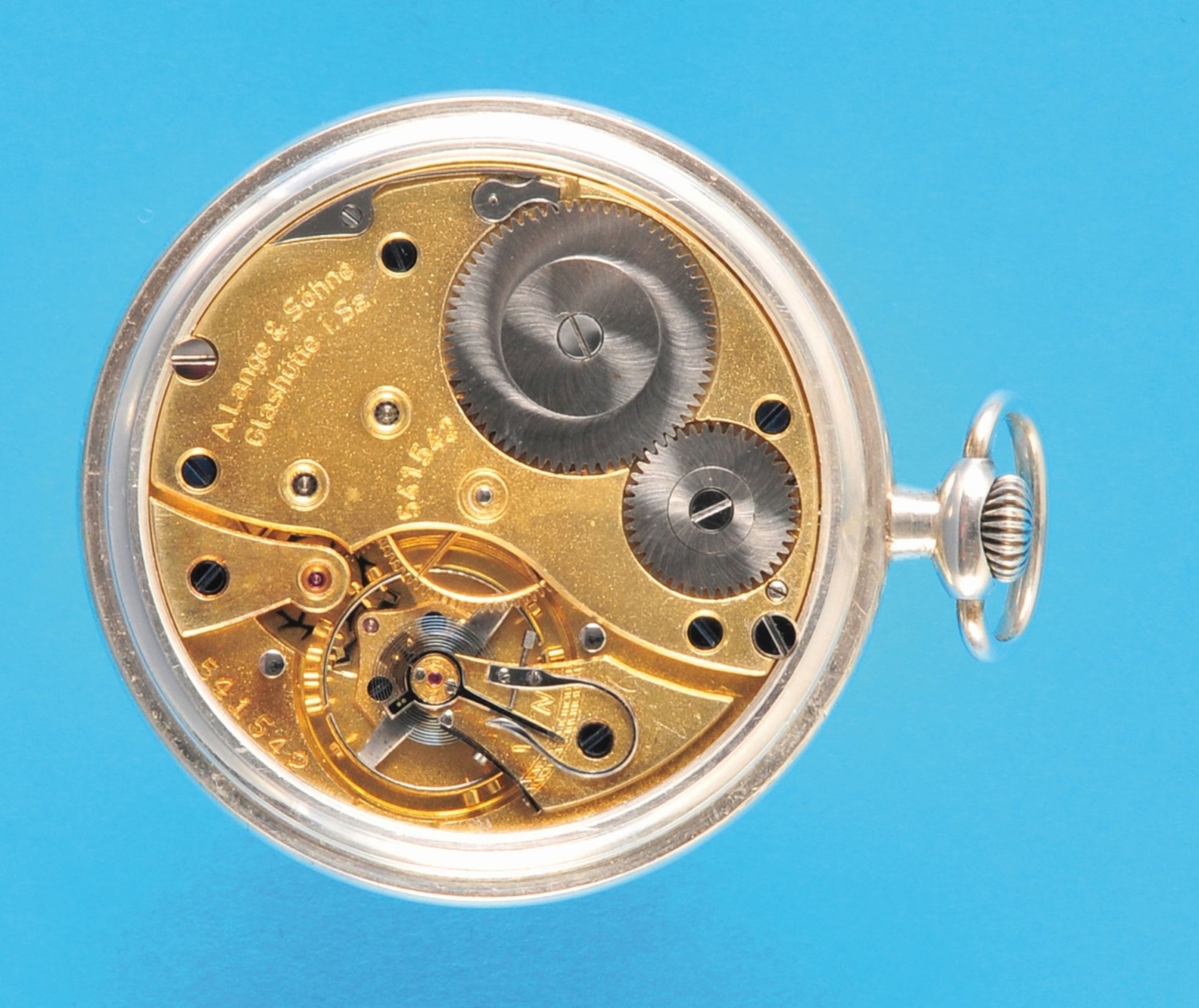 Silver tailcoat clock, A. Lange & Söhne