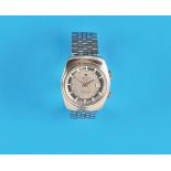 Tissot Navigator Sonorous Steel wristwatch with alarm clock