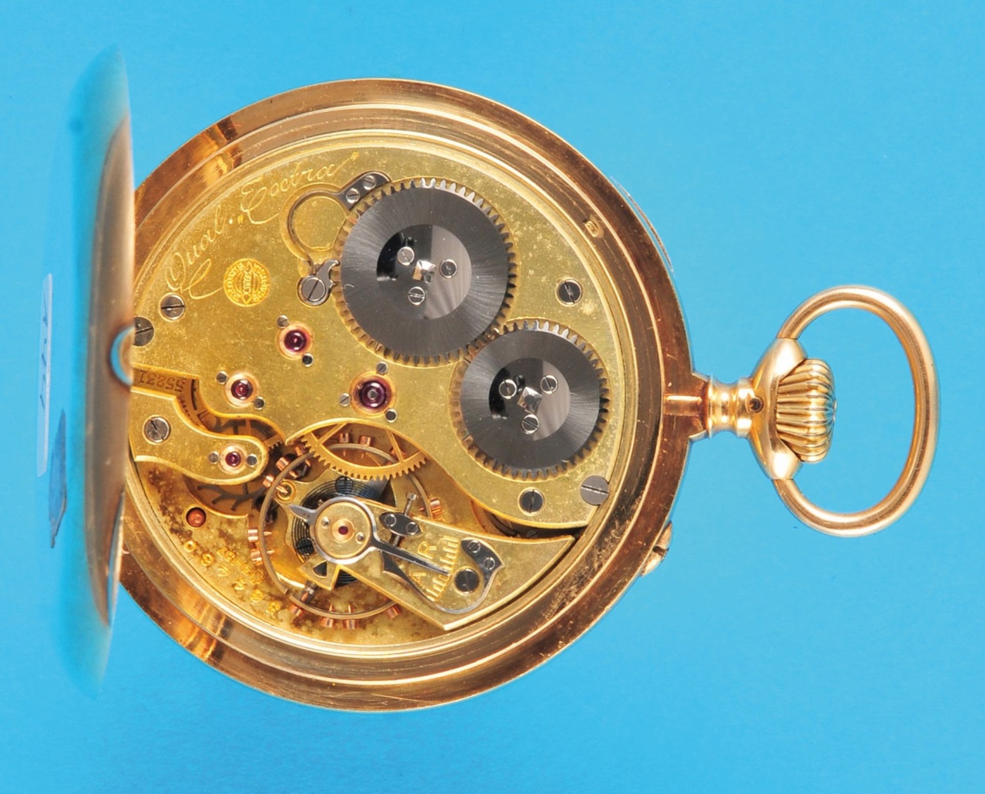 IWC, International Watch Co., Schaffhausen, "Quality Extra", very rare gold pocket watch