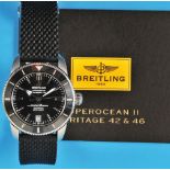 Breitling Chronometre "Superocean Heritage II 42, 200 M Automatic steel wristwatch with central seco