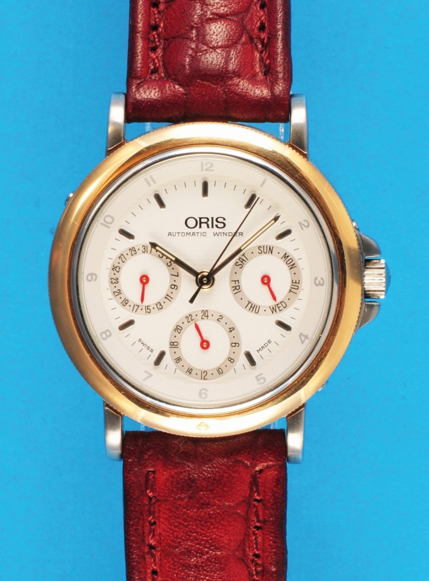Oris Automatic Winder Bi- Colour wristwatch with calendar and central second hand