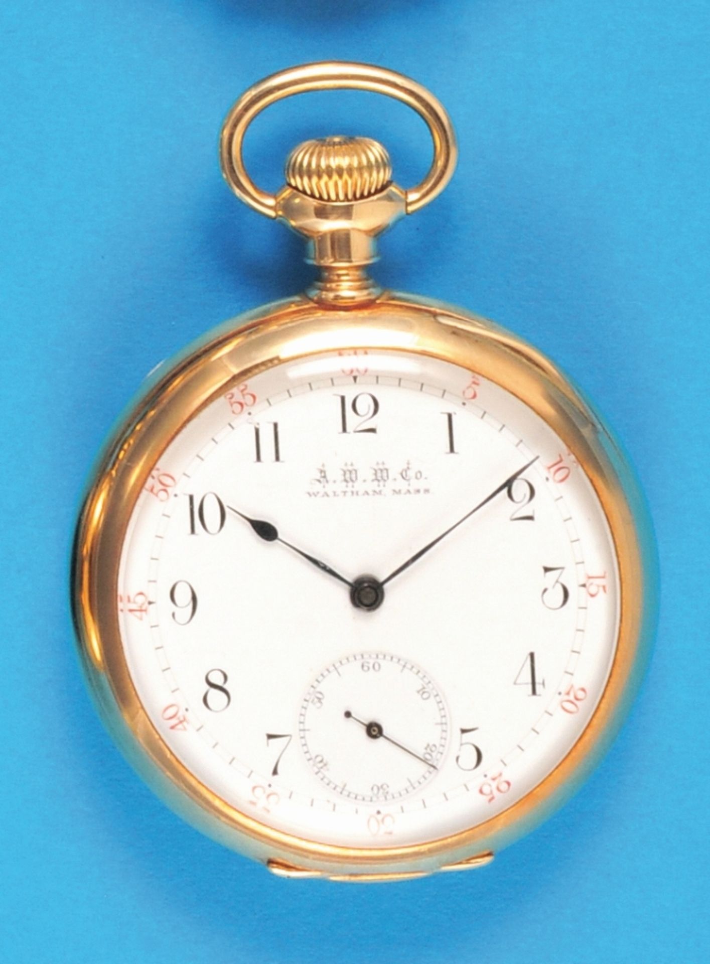 American Watch Co. Waltham, Mass, 14-ct.-2-lid. Gold case - Bild 2 aus 2
