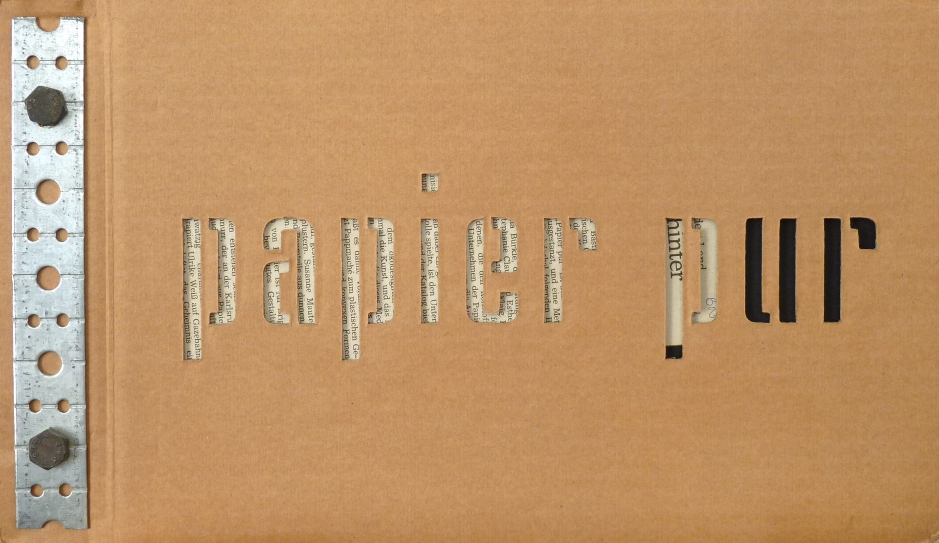 GALERIE UNTERM TURM: "Papier pur", 1994