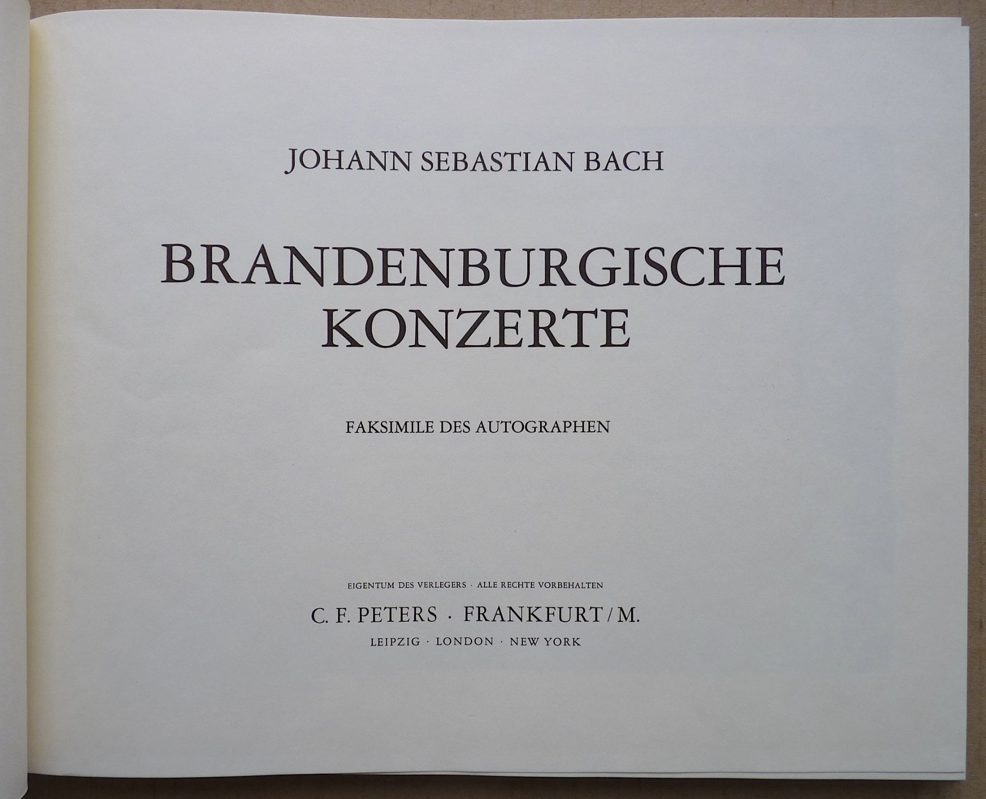 BACH, JOHANN SEBASTIAN: "Brandenburgische Konzerte" - Image 2 of 6