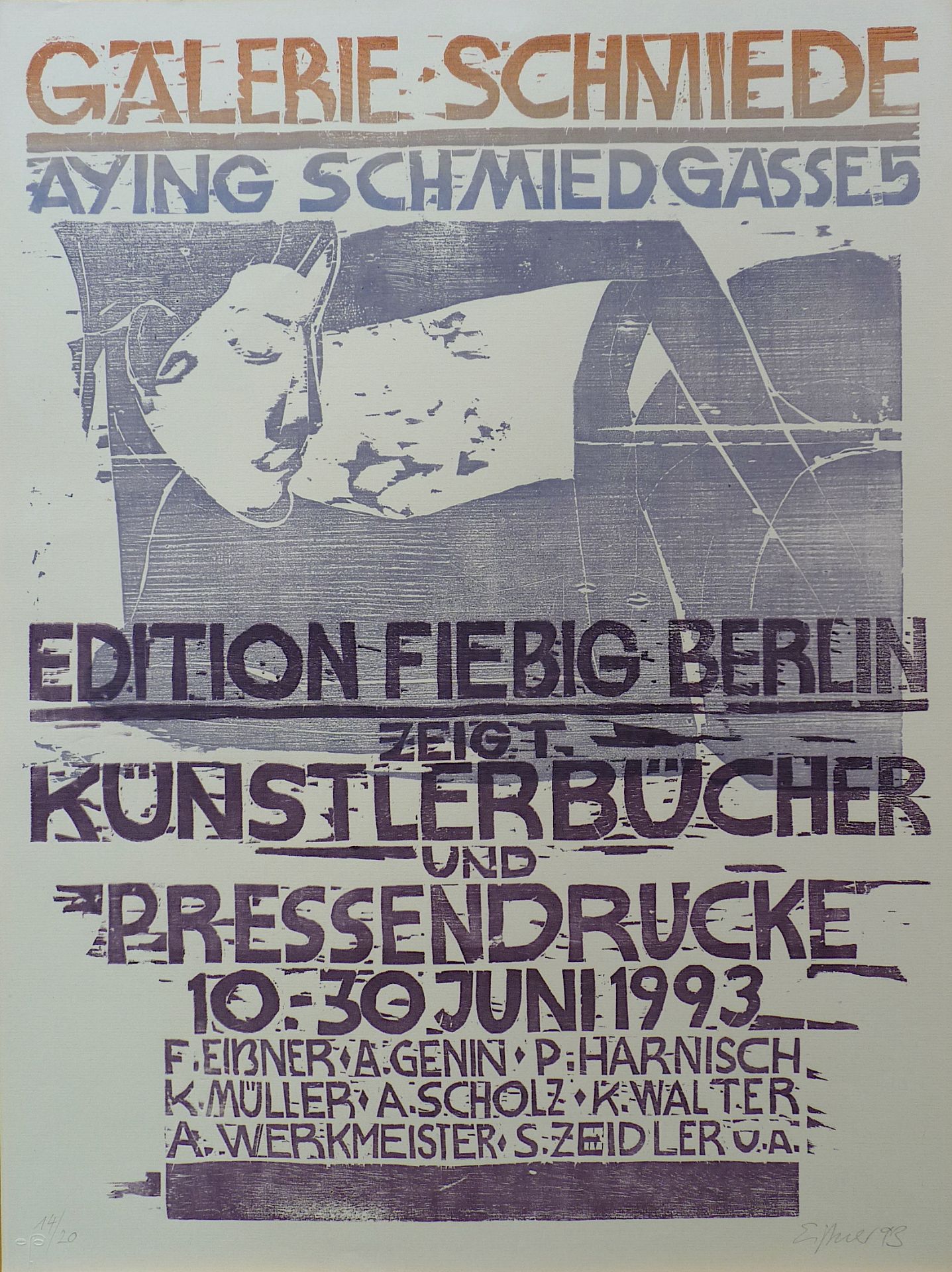 EISSNER, FRANK: "Galerie Schmiede. Edition Fiebig zeigt Künstlerbücher und Pressendrucke", 1993