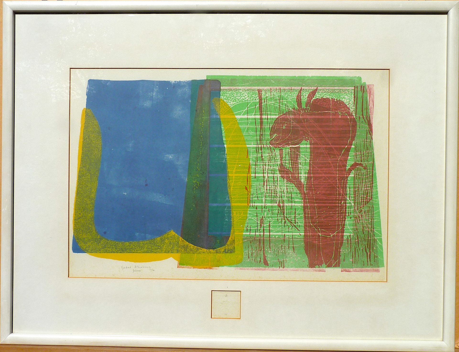 ALTENBOURG, GERHARD (Gerhard Ströch): "Das leere Blau vor der Insel", 1976 - Image 2 of 2