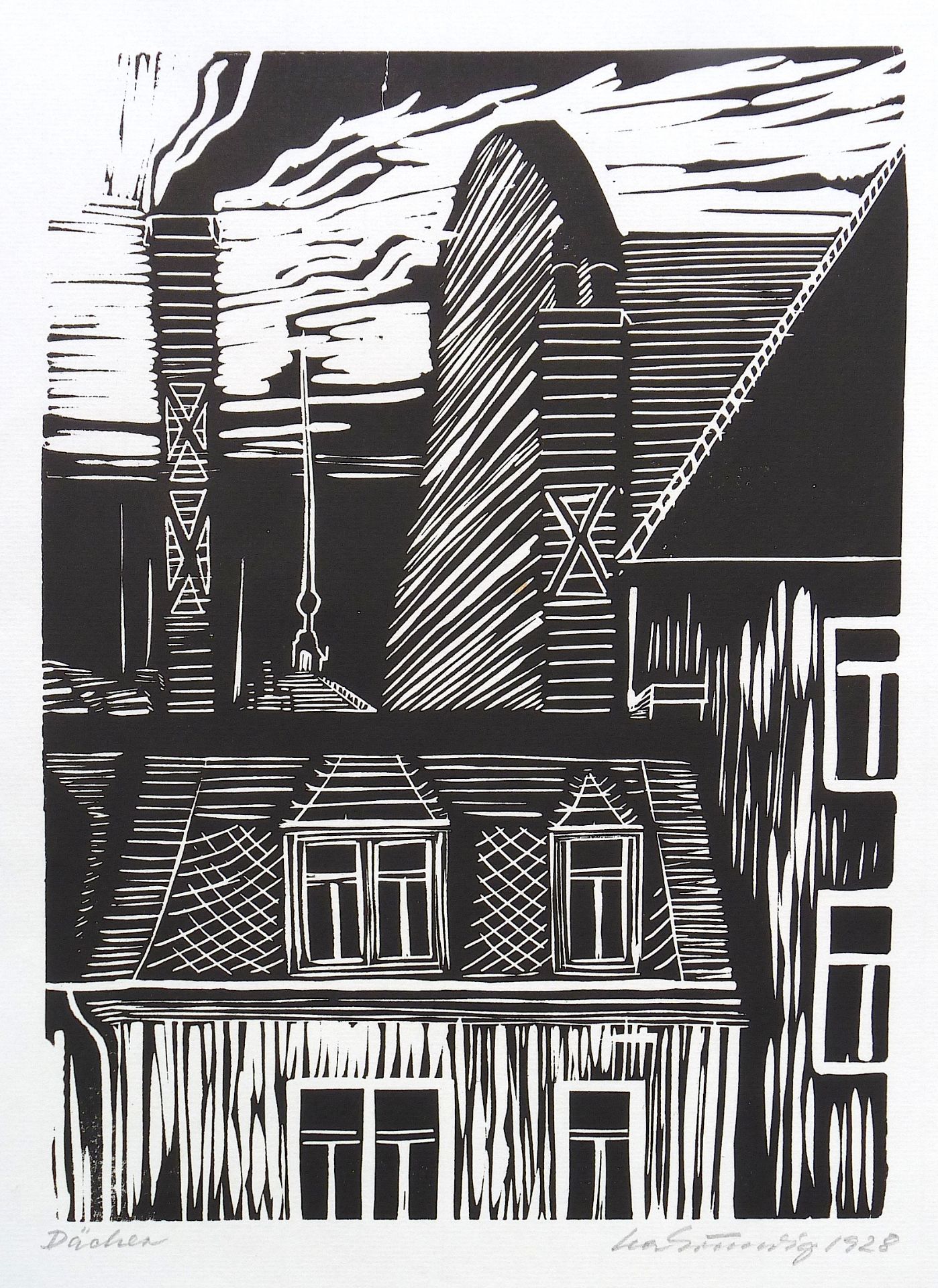 GRUNDIG, LEA: "Dächer", 1928