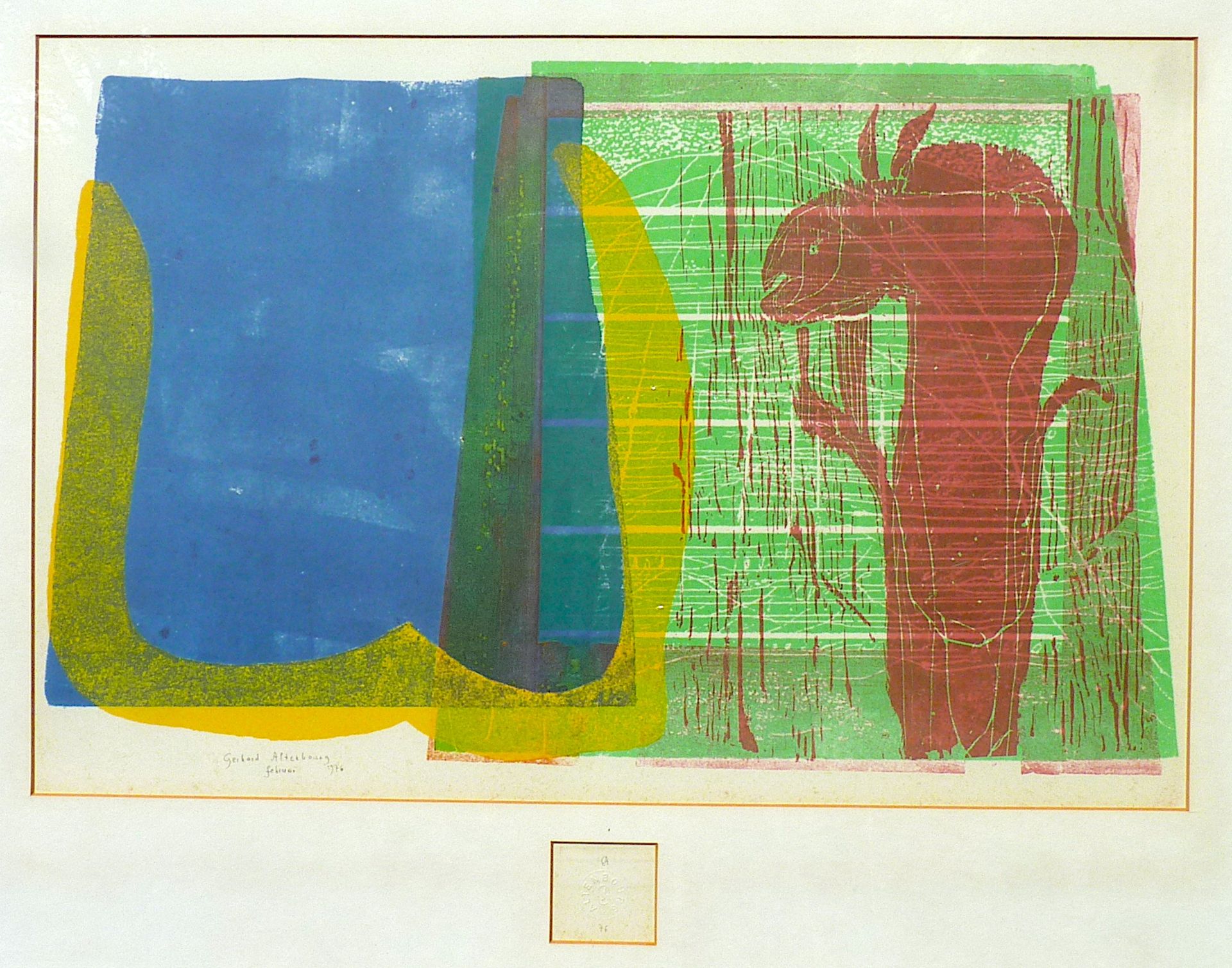 ALTENBOURG, GERHARD (Gerhard Ströch): "Das leere Blau vor der Insel", 1976