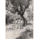 Von Gloeden, Wilhelm (Wismar 1856-Taormina 1931) - 3 naked boys under a tree