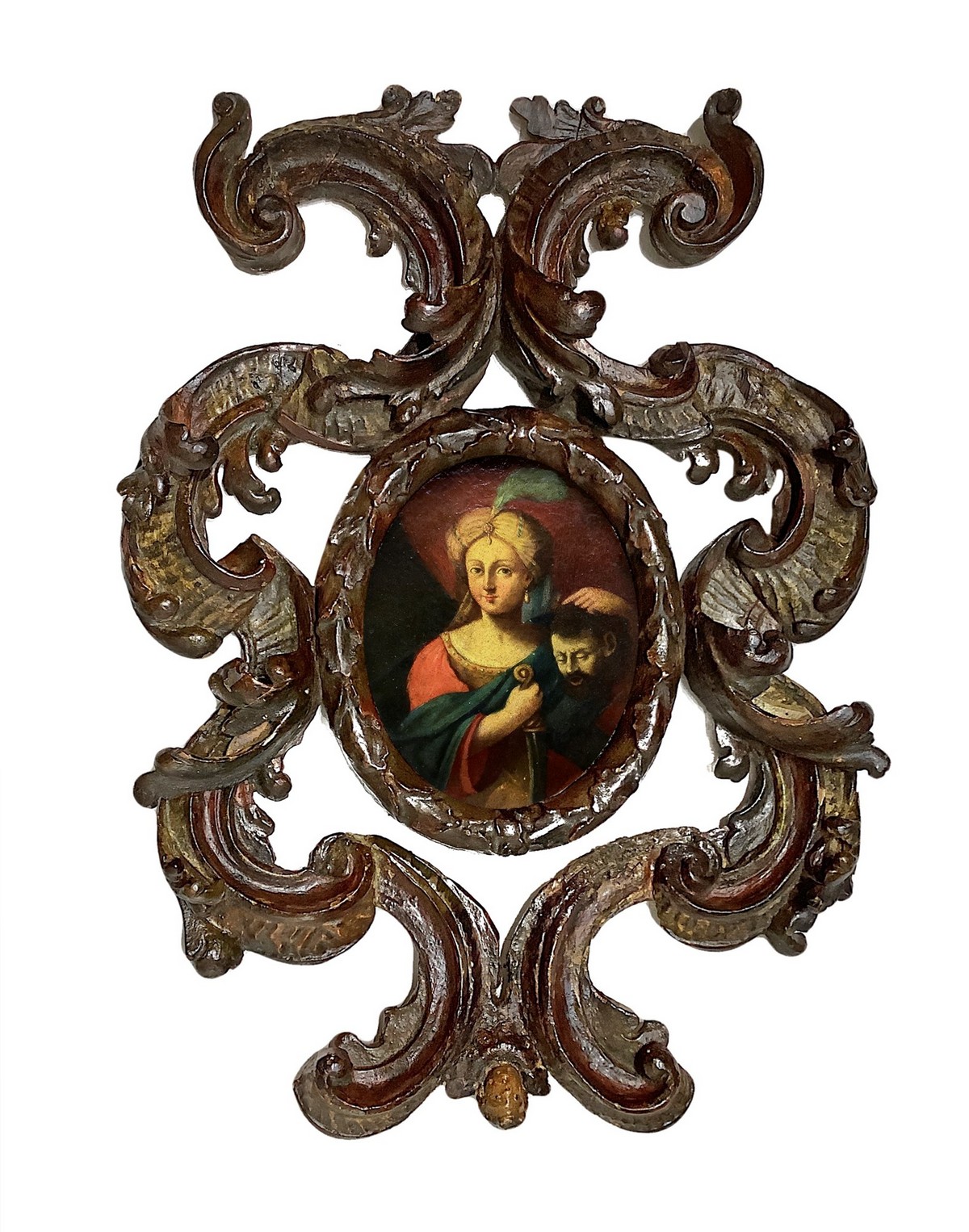 Oval depicting Judith with the head of Holofernes, Late 17th / 18th century