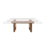 Poli, Franco (Padova 1950) - Meeting table produced by Bernini, Cangrande model