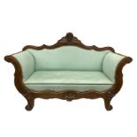 Louis Philippe sofa in mahogany wood