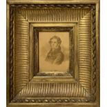 Portrait of Bellini in a beautiful gilded wooden frame, 20th century