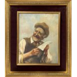 Old man with letter, nineteenth century