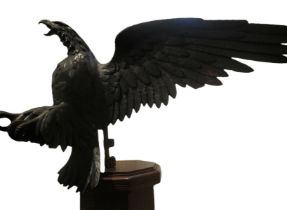 Eagle in dark patinated wood