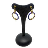 Gold hoop earrings, 20th century