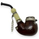 Bruyere pipe in briar and brass