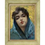 Irolli, Vincenzo (Napoli 1860-Napoli 1949) - Face of young woman, 20th century
