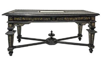Ferdinando Pogliani ( Allegedly by) (Milano 1832-Milano 1899) - Console with two drawers and secret