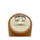 White gold ring with diamonds