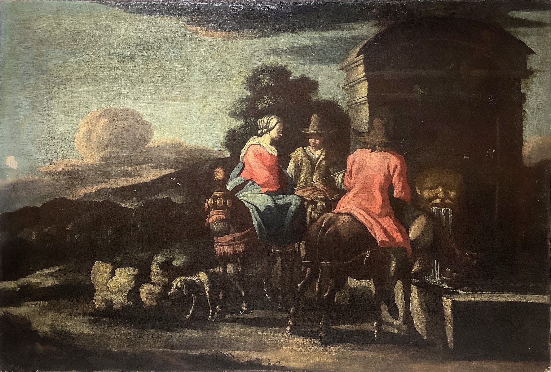 Il Bamboccio Pieter Bodding Van Laer ( Allegedly by) (Christened 1599-Haarlem 1641 ca) - Horses and