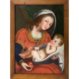 Sicilian painter, Madonna of the apple with child, Late 18th century