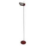 disegno Gianfranco Frattini, Prod. Flos - Megaron model, floor lamp with metal structure lacquered i