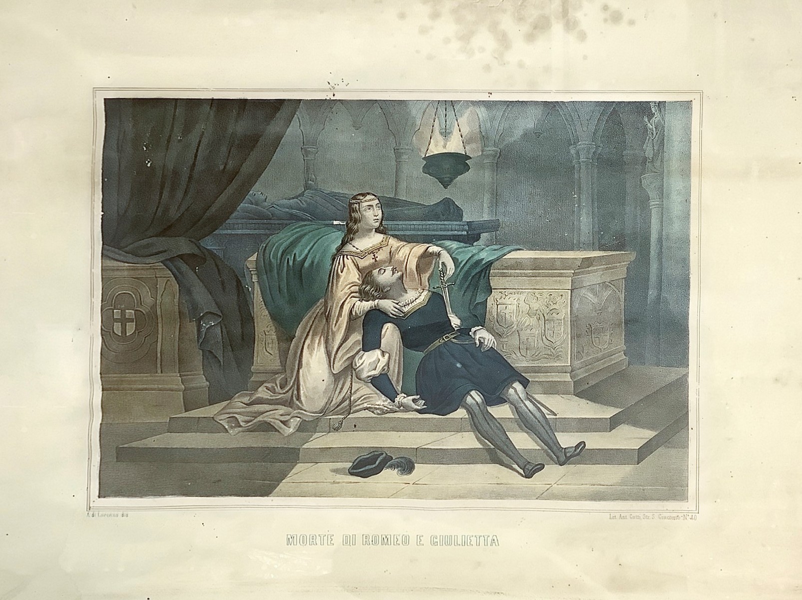 Death of Romeo and Juliet, nineteenth century - Image 6 of 8