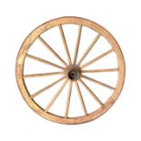 Ancient wheel in wood and iron