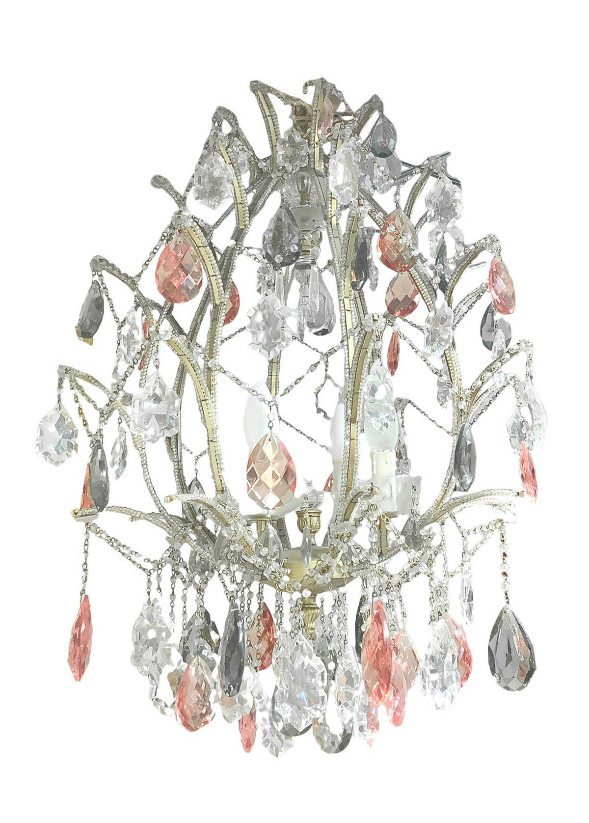 Metal structure chandelier