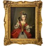 Louis Tocqué (attribuito a) (Parigi 19 novembre 1696-Parigi 10 febbraio 1772) - Venetian lady in c