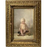 Sommer, Ferdinand (1822-1901) - Child posing: sitting, nineteenth century