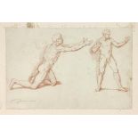 Camuccini, Vincenzo (Italian 1771-1844) - Study of two male nudes, nineteenth century