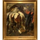 Issupoff, Alessio (Kirov (Russia) 1889-Roma 1957) - Horses with character.