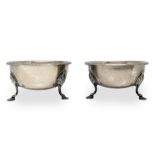 Pair of composters in silver